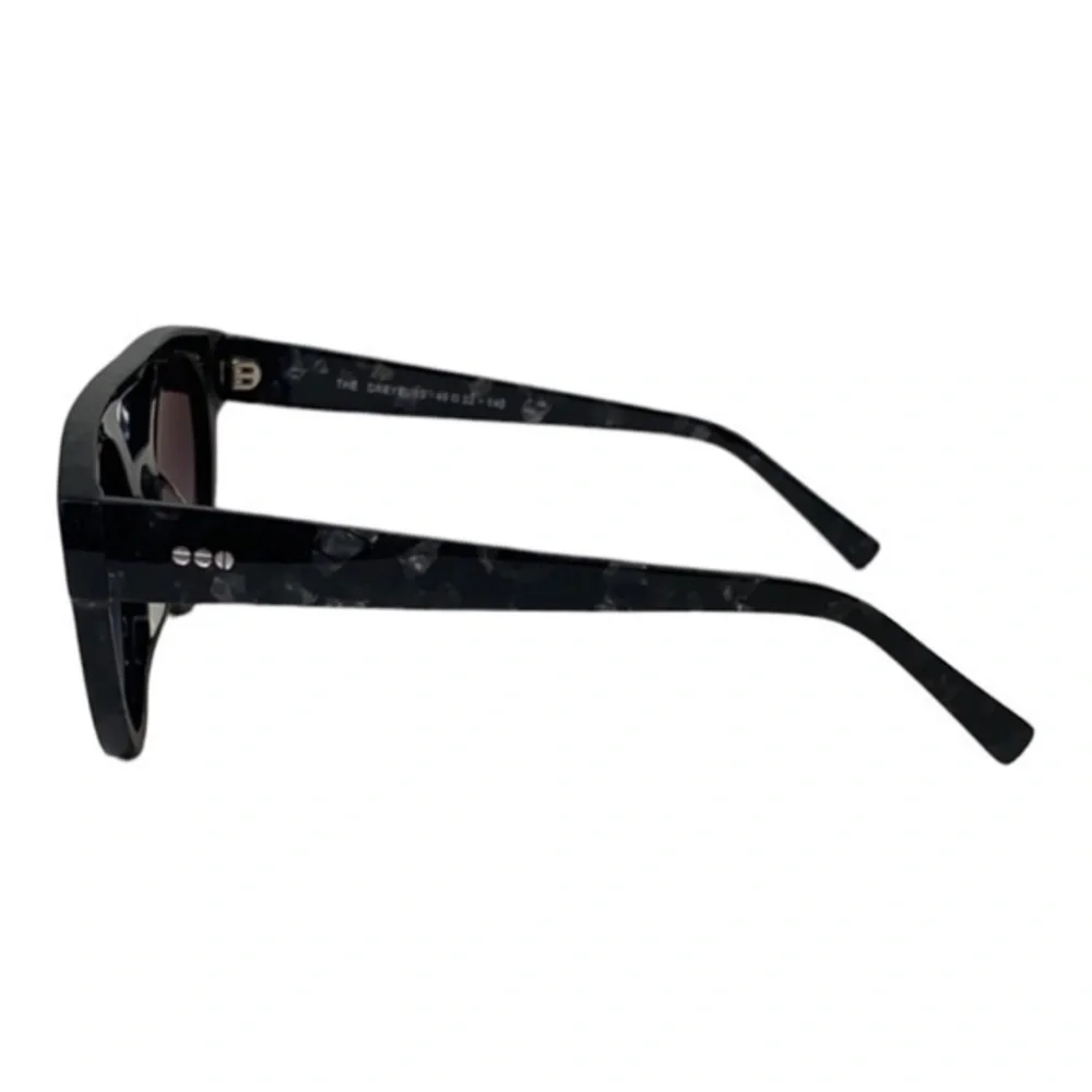 Komono Sunglasses Dreyfuss NEW black marble round